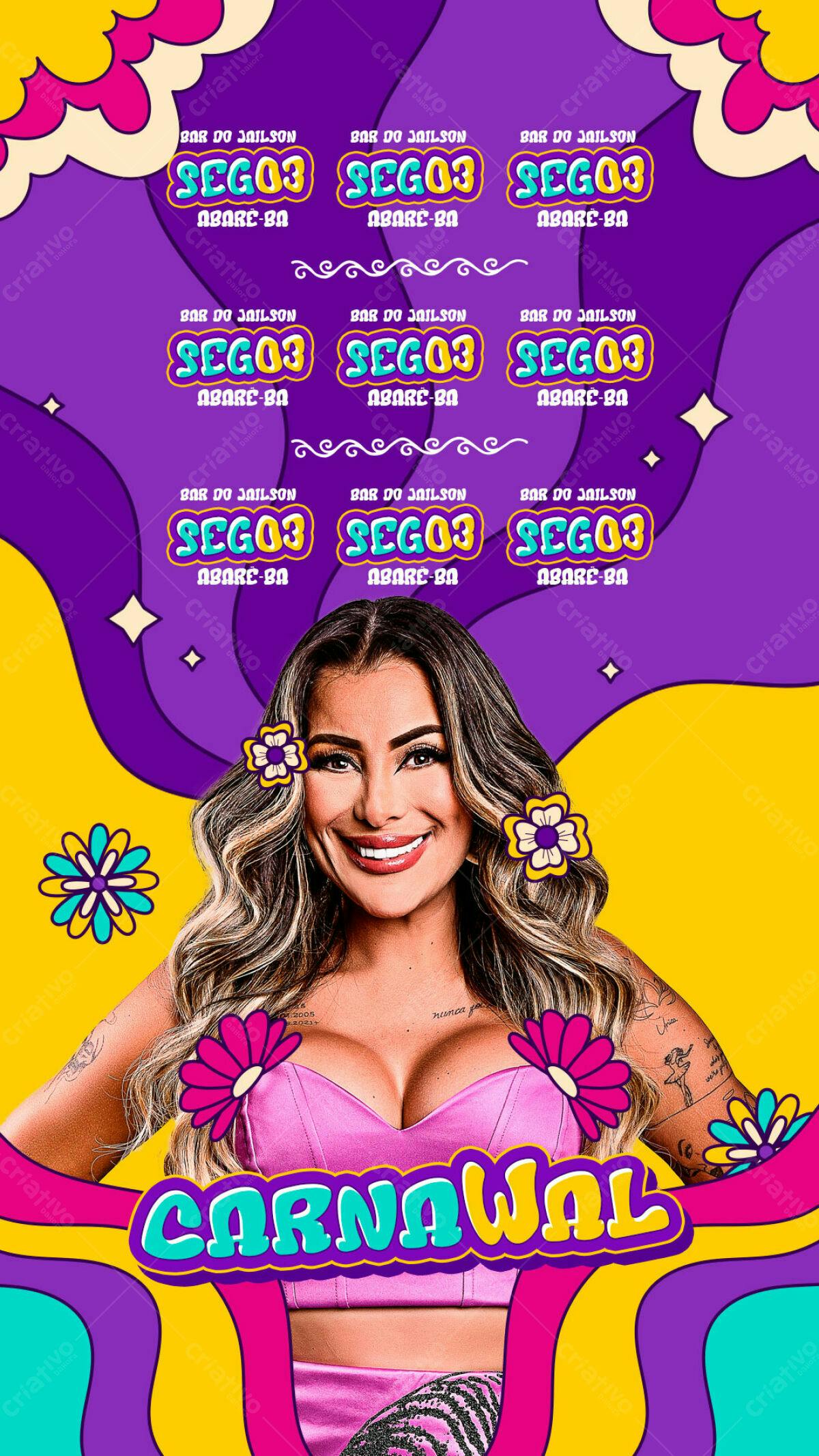 Flyer Carnaval PSD Editável