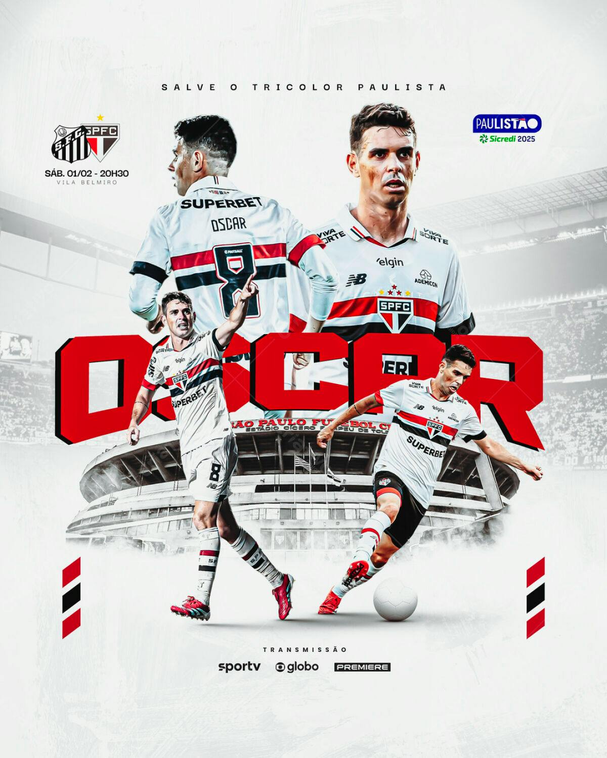 Flyer Jogo SPFC 01/02 PSD Editável