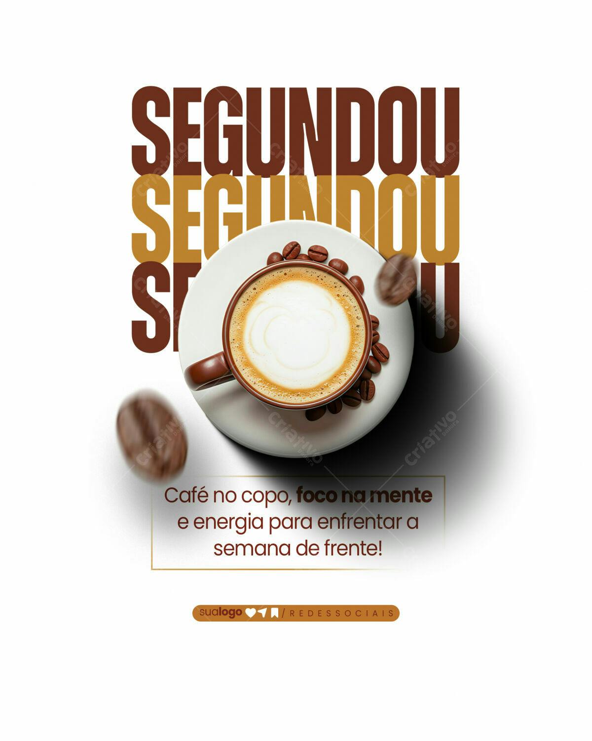 Post para Redes Sociais - Café da Manhã PSD Editável