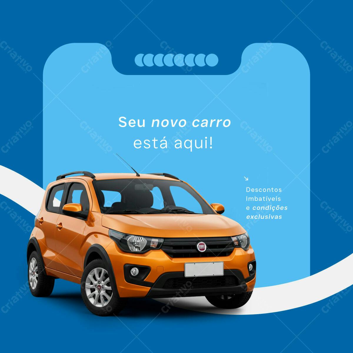 Postagem Carro Novo PSD Editável