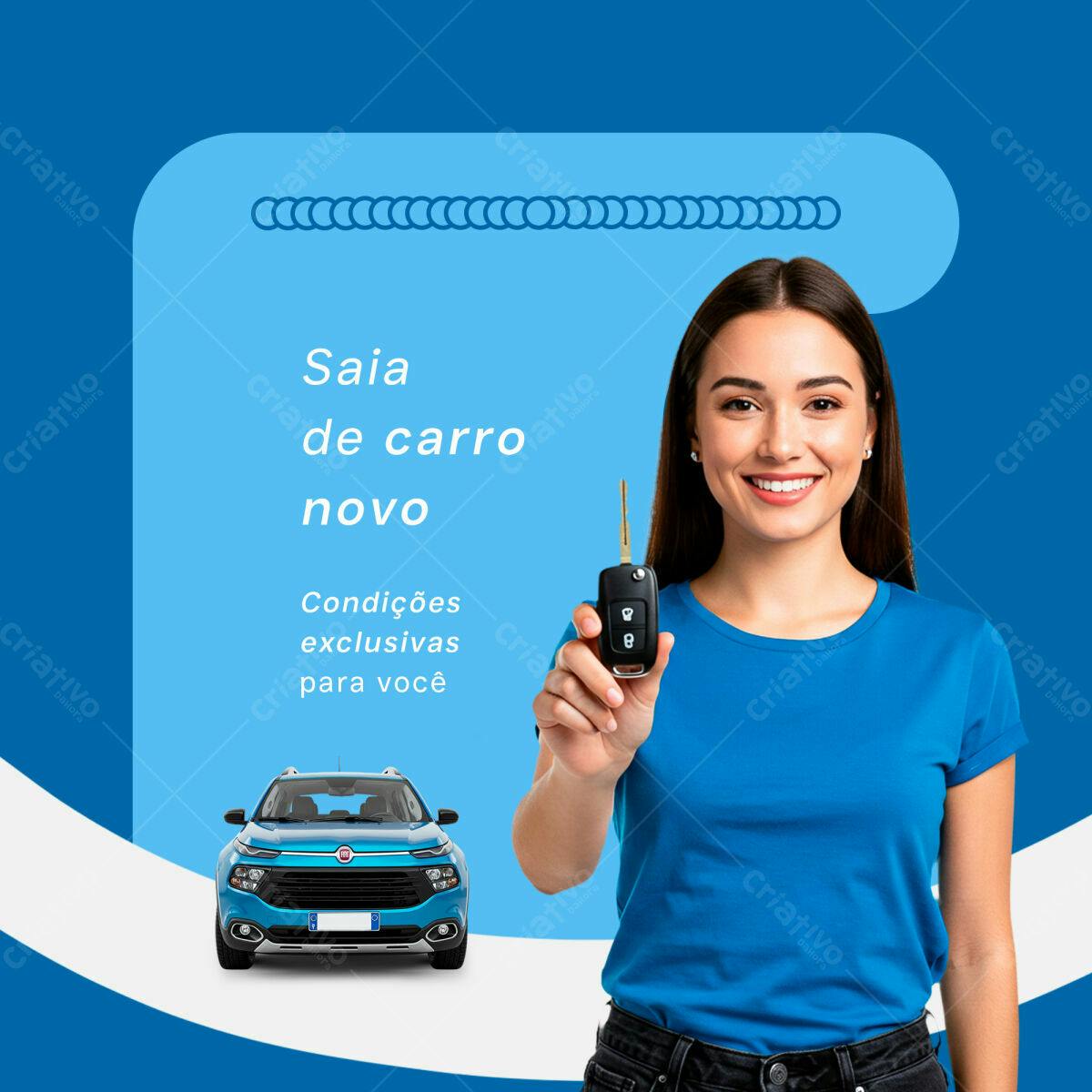 Postagem de Carro Novo PSD Editável