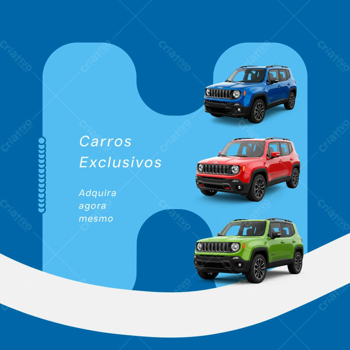 Anúncio Carros Exclusivos PSD Editável