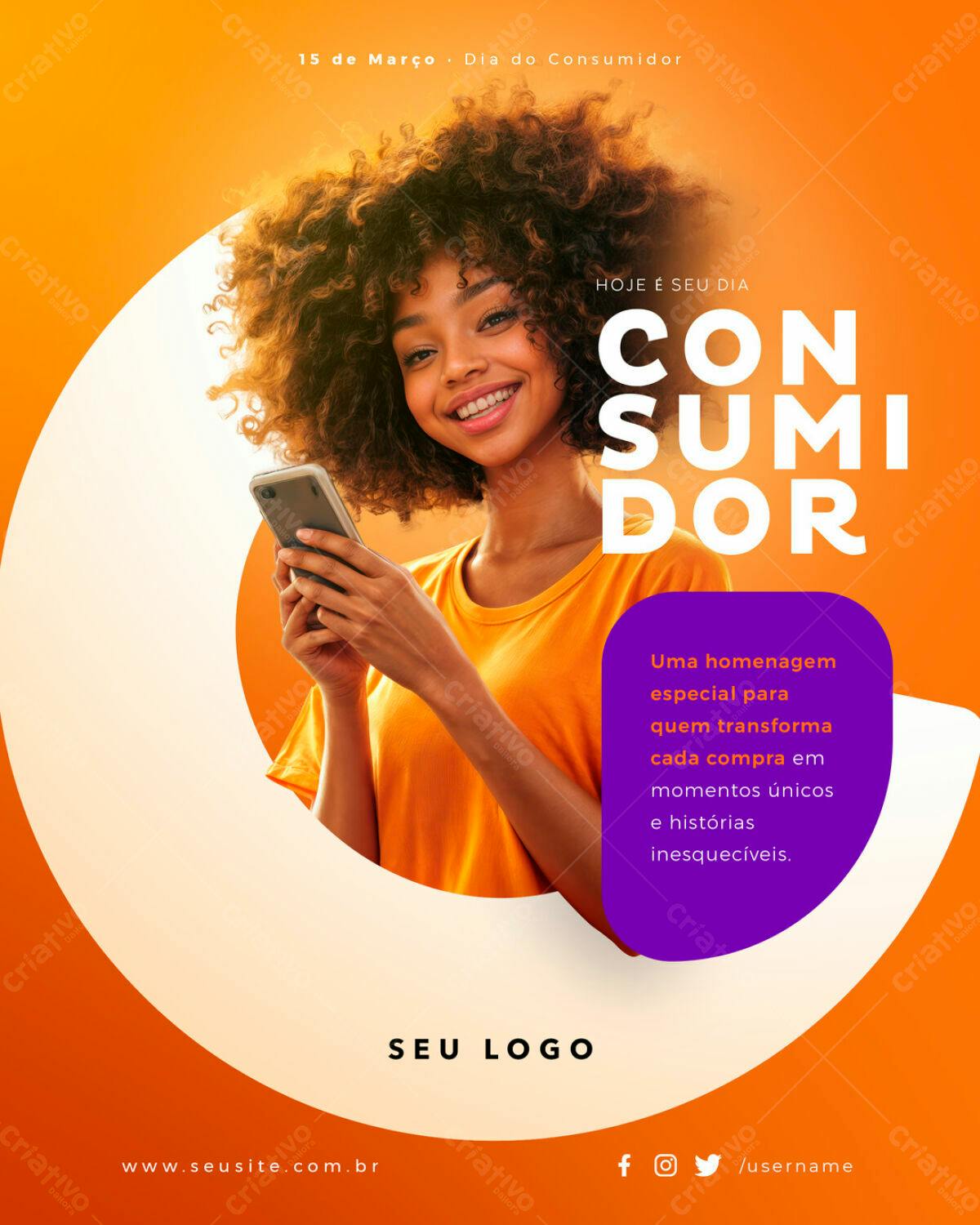Flyer Dia do Consumidor PSD Editável
