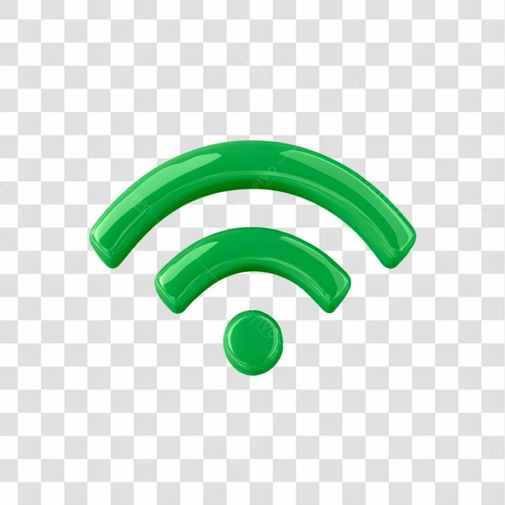 Png Icon 3D Wifi Cor Verde