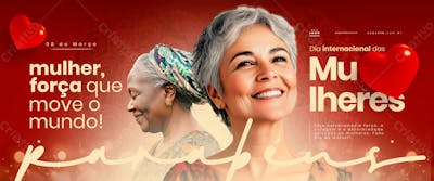 Carrossel Dia Internacional Das Mulheres 08 De Março Psd Editavel Social Media