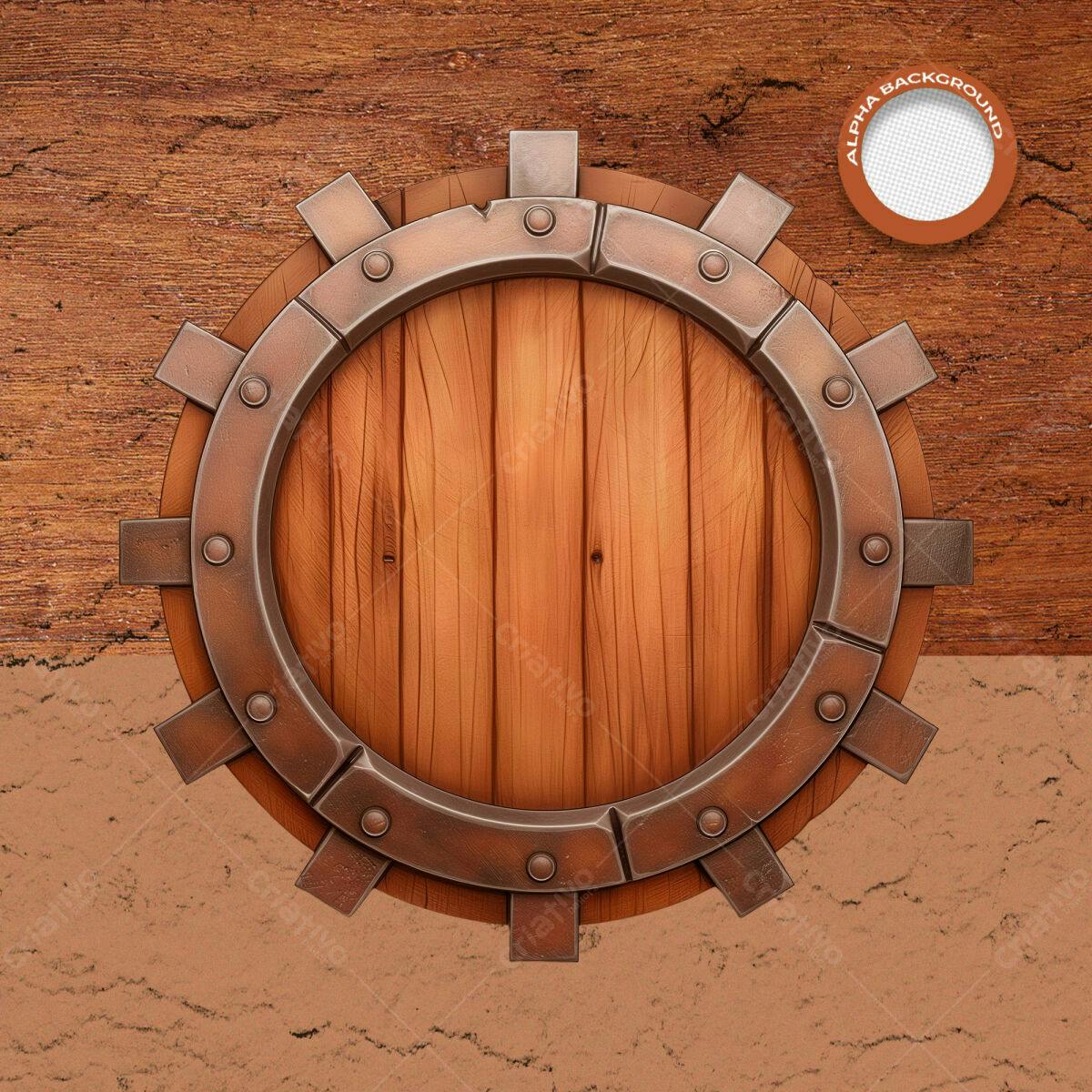 PSD Circular para Design Medieval PSD Editável