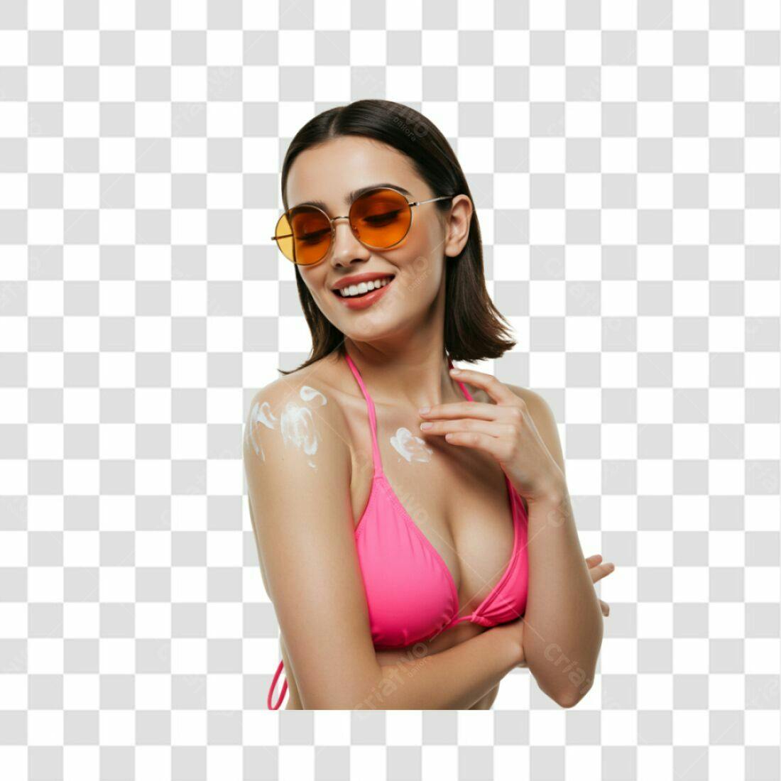 Banner Verão Proteção Solar PNG com fundo transparente
