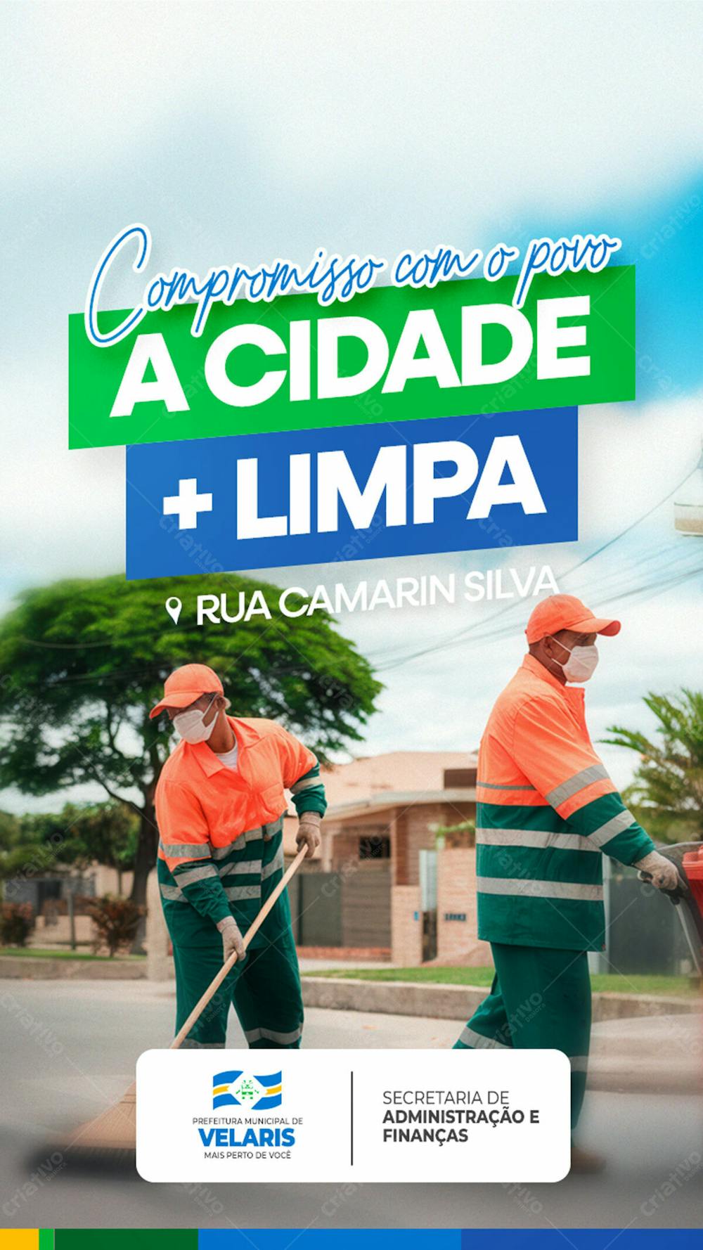 Prefeitura Cidade Limpa Aviso Informe Comunicado Social Media Psd Editável