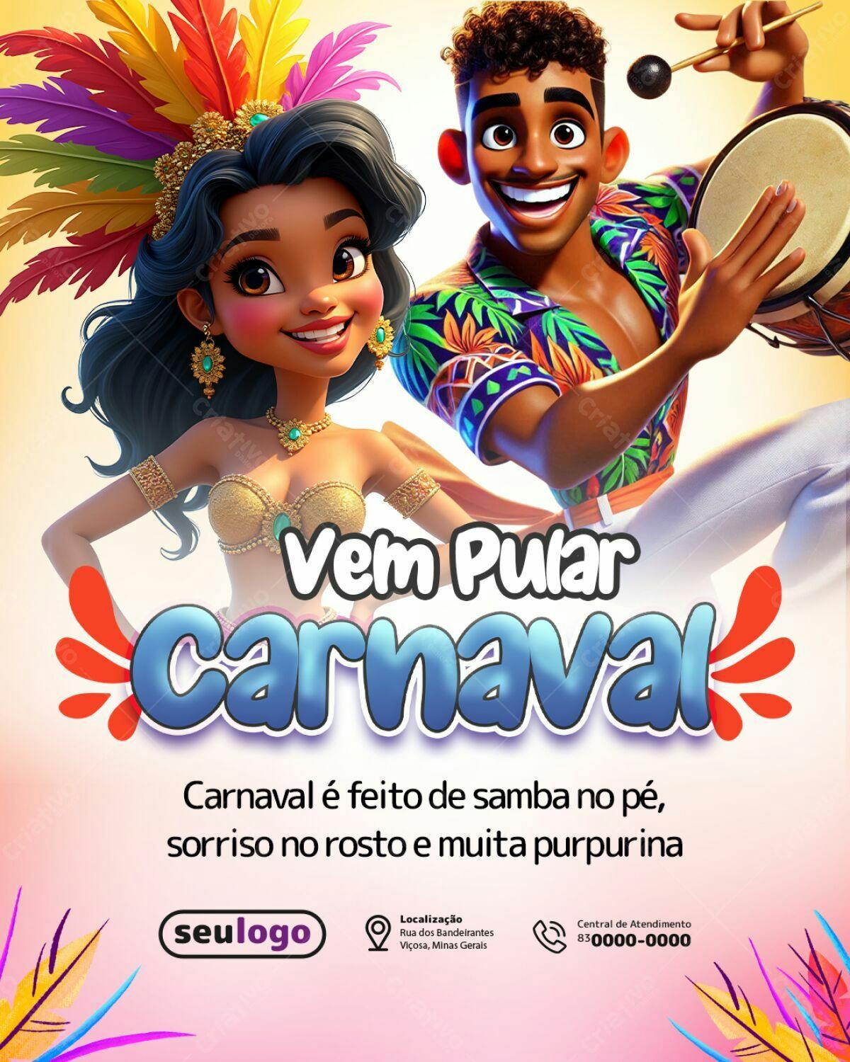 Flyer Carnaval PSD Editável