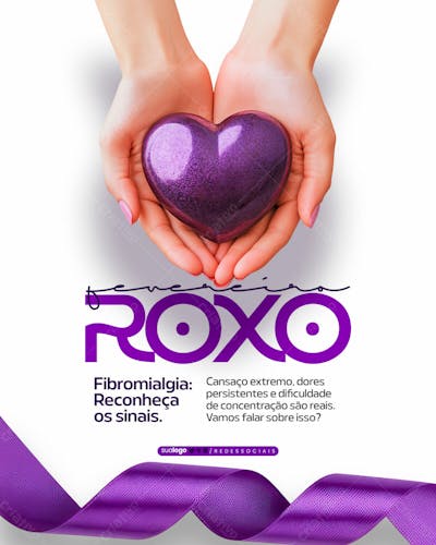 Social Media Campanha Fevereiro Roxo