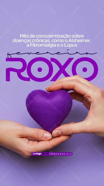 Story Campanha Fevereiro Roxo