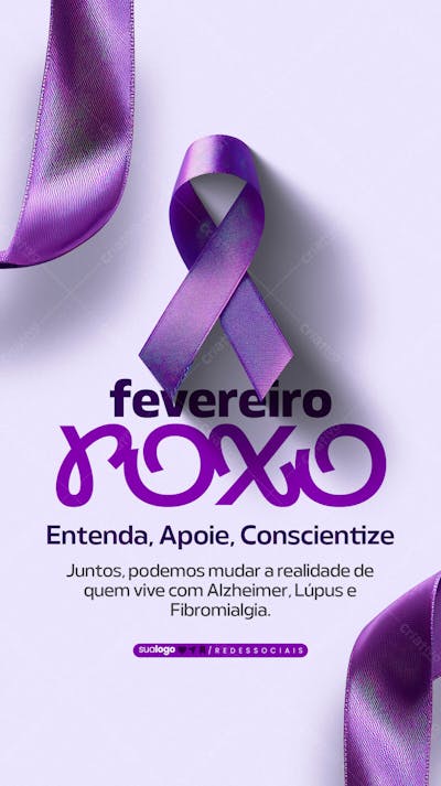 Story Campanha Fevereiro Roxo