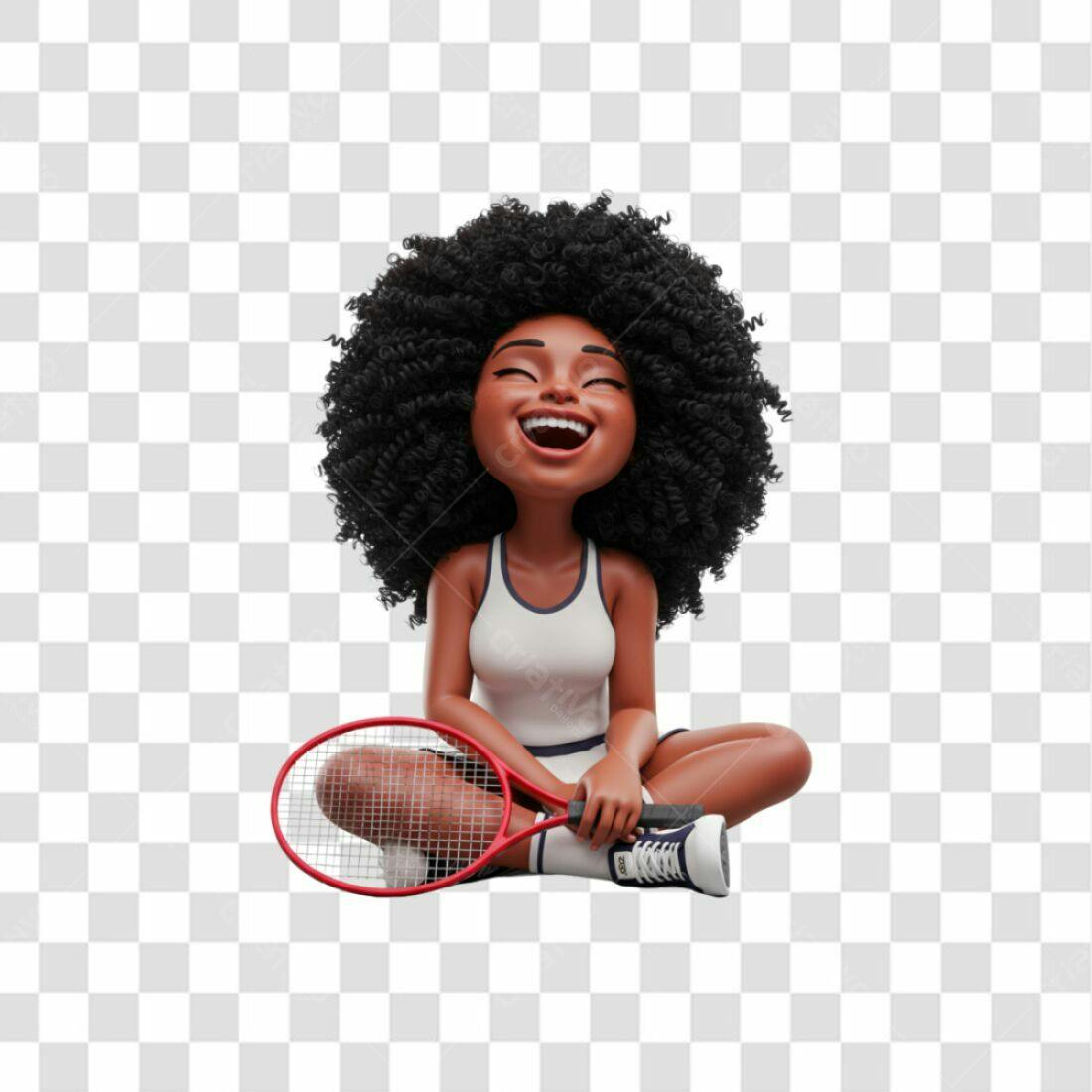Ilustração PNG com fundo transparente Tênis Afrodescendente