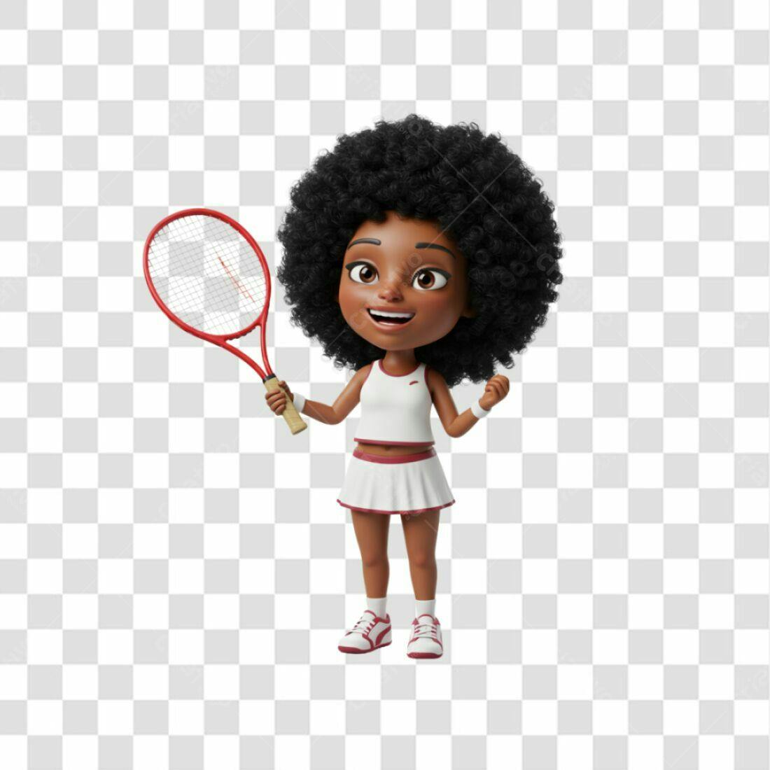 Avatar Menina Tênis PNG com fundo transparente