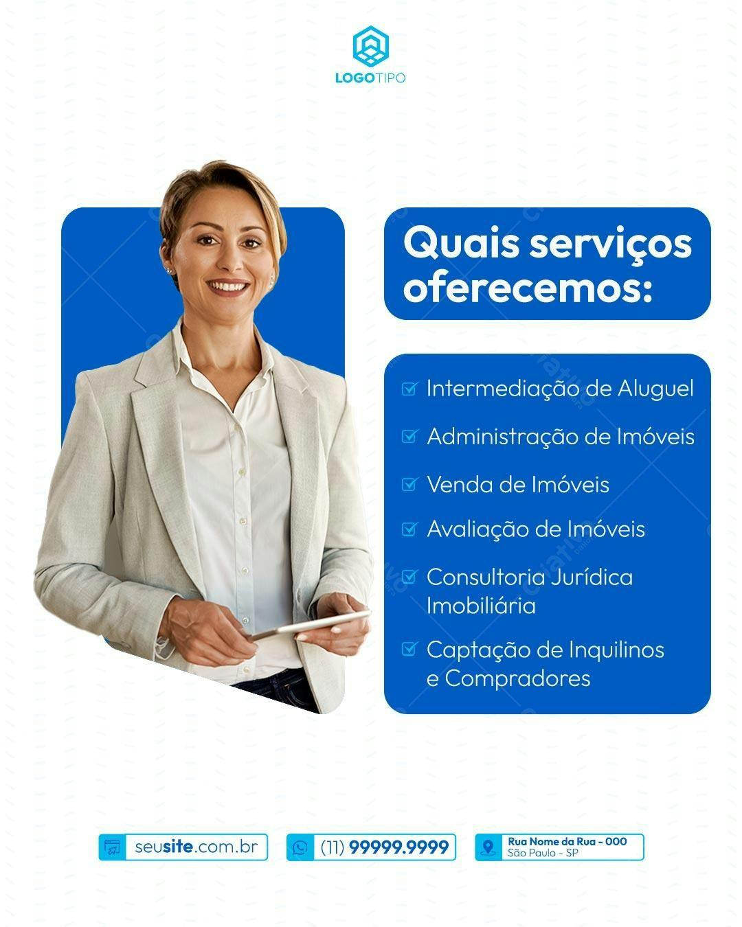 Postagem para Imobiliária PSD Editável