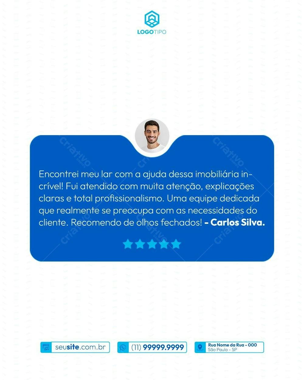 Imobiliária Imóveis Imóvel Social Media Post Design Feed Psd