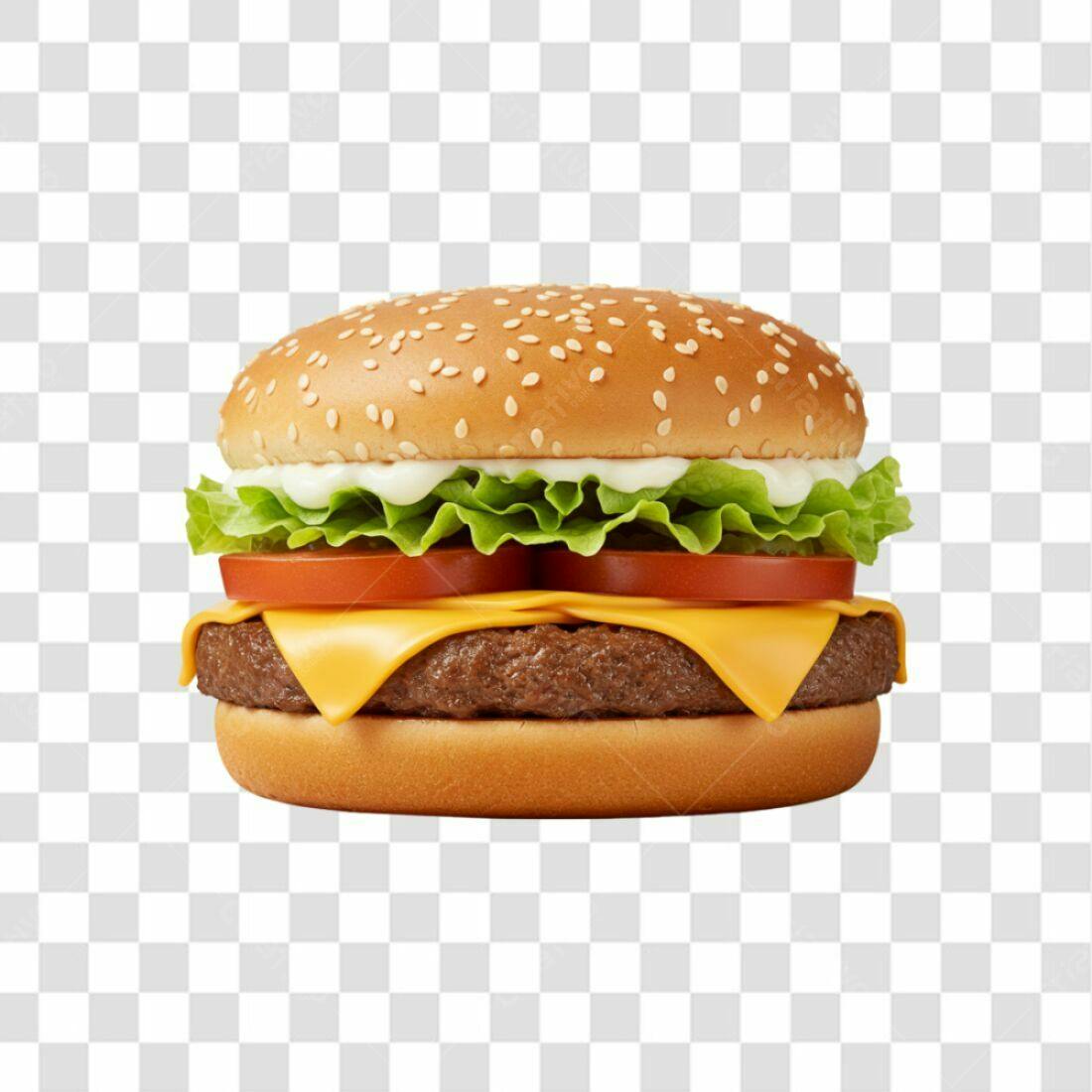 PNG Banner hambúrguer delicioso com fundo transparente
