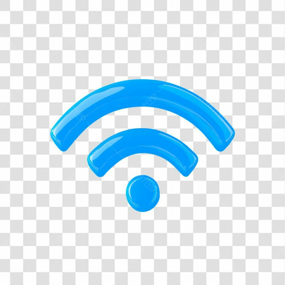 Png Icon 3D Wifi Azul