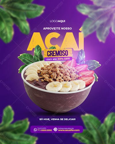 Social Media Açaíteria 01