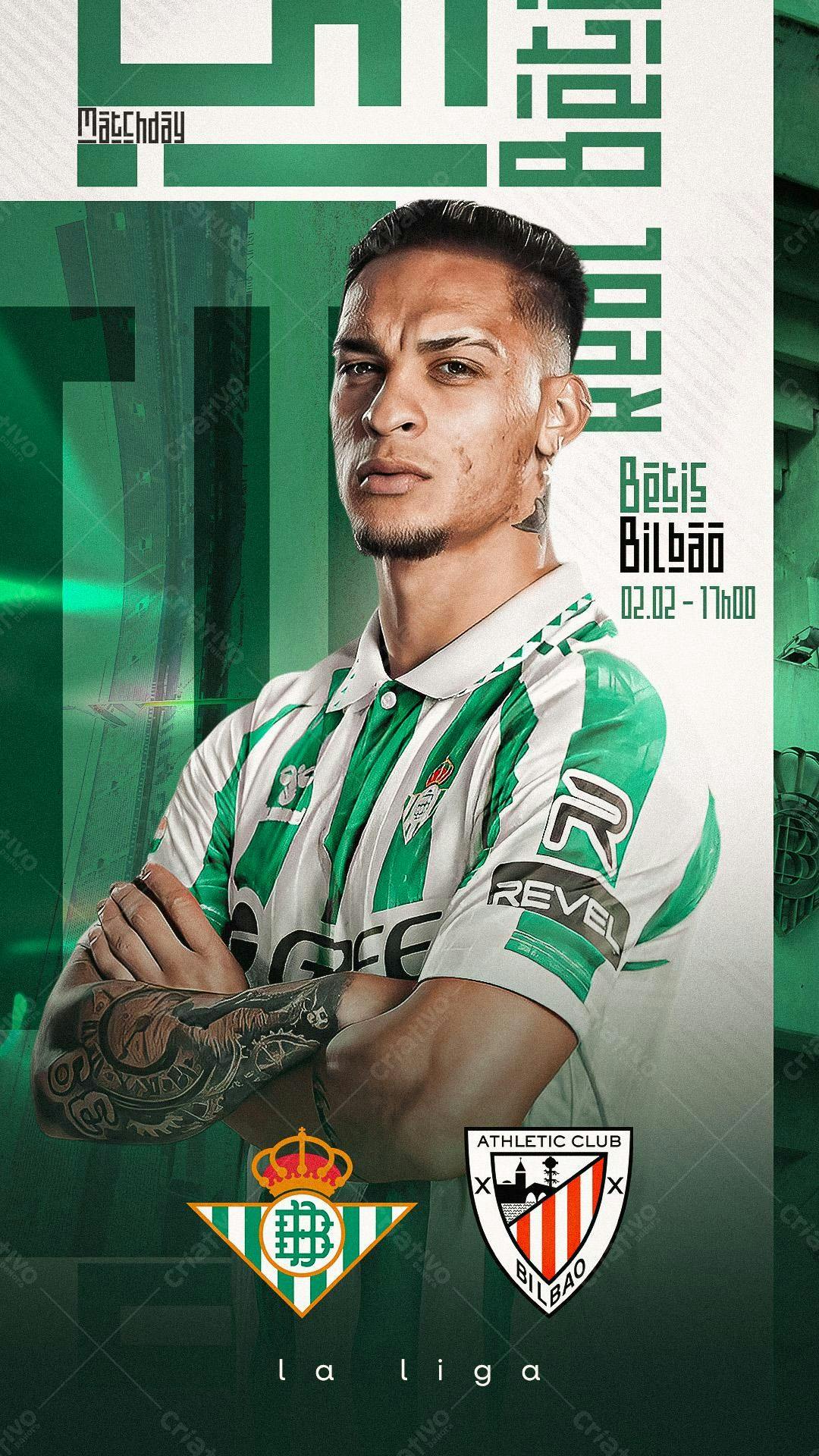 Poster Partida Betis x Bilbao PSD Editável