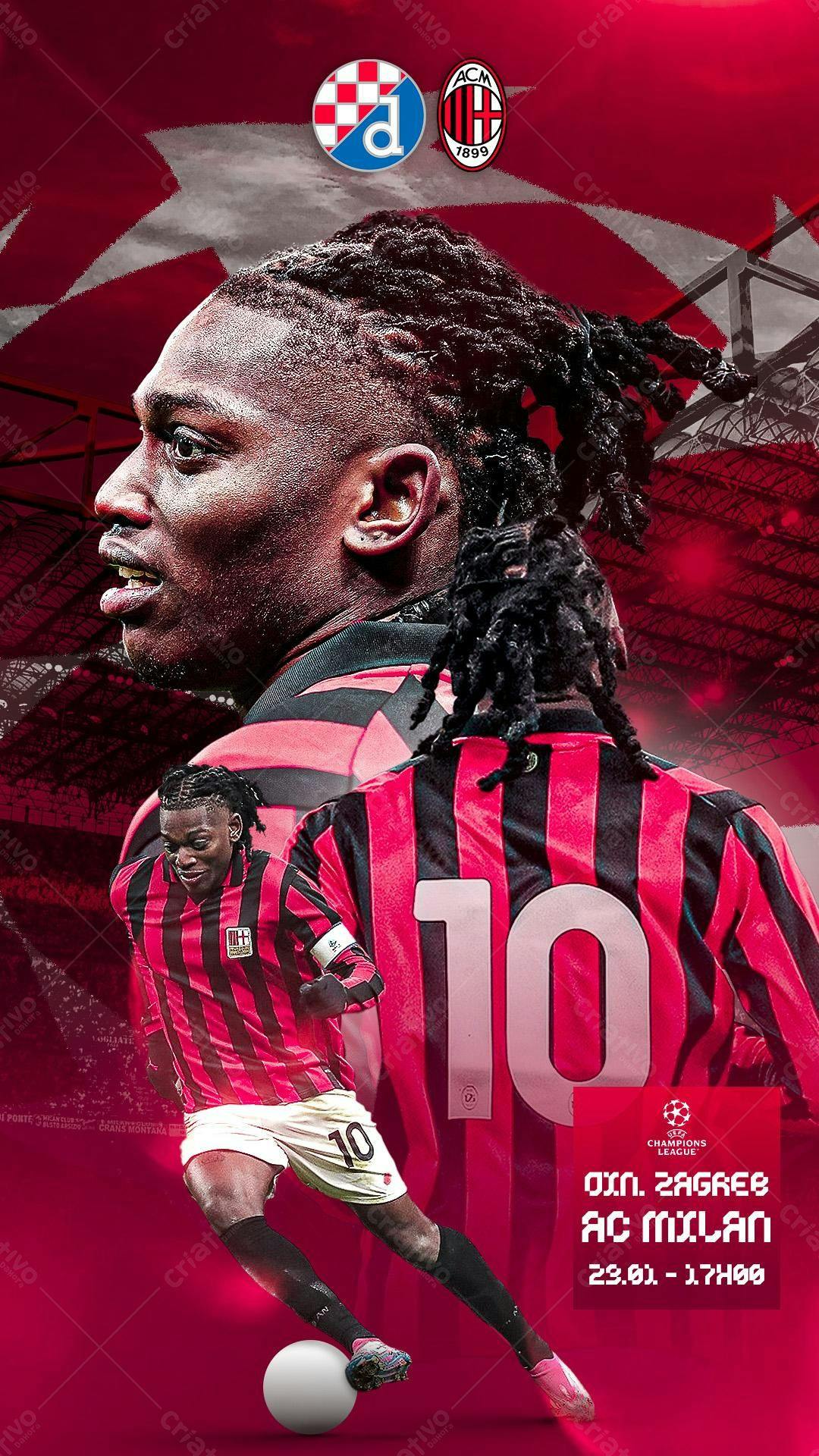 Poster Jogador de Futebol PSD Editável