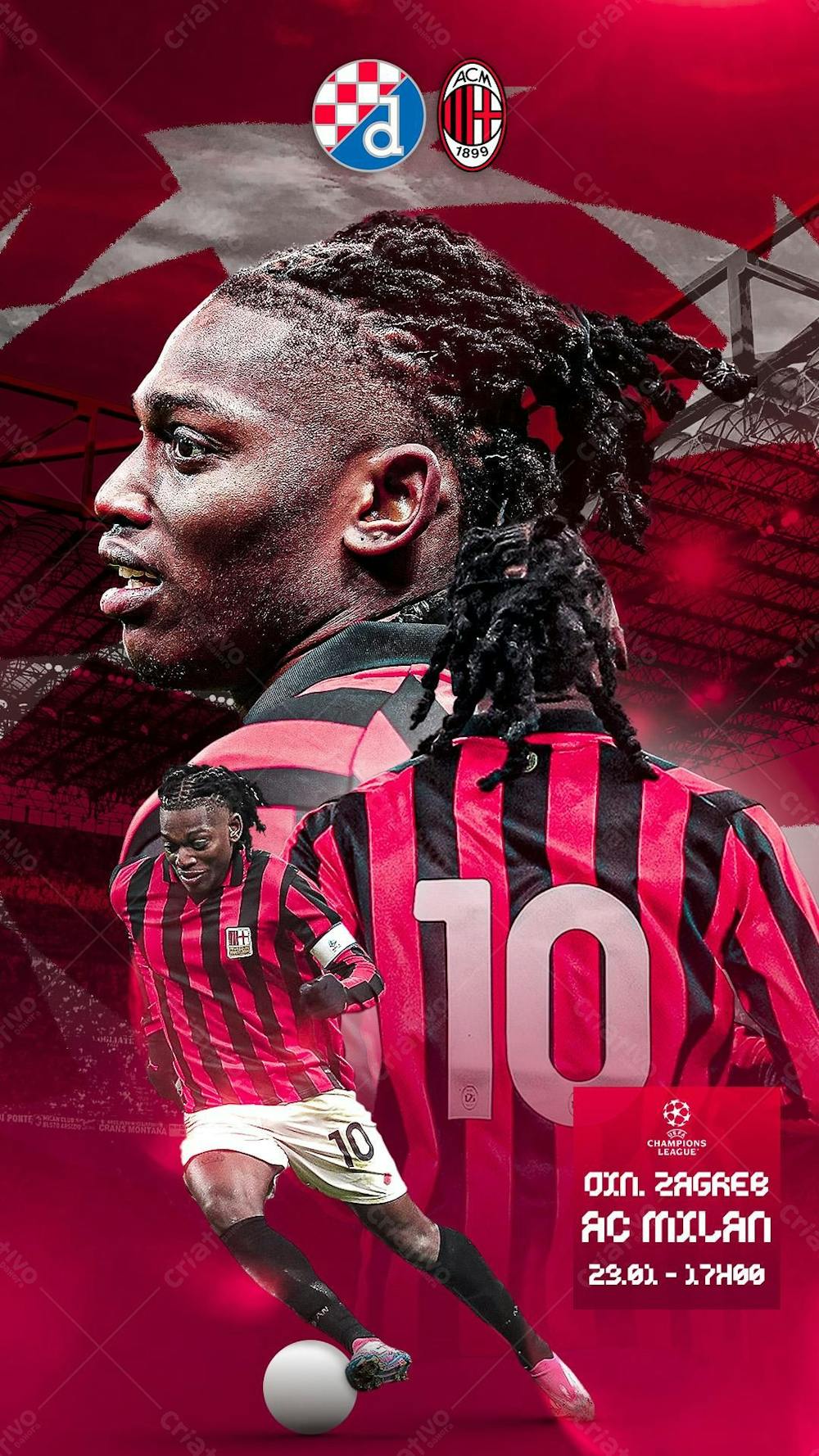 Flyer Matchday Rafael Leão Milan