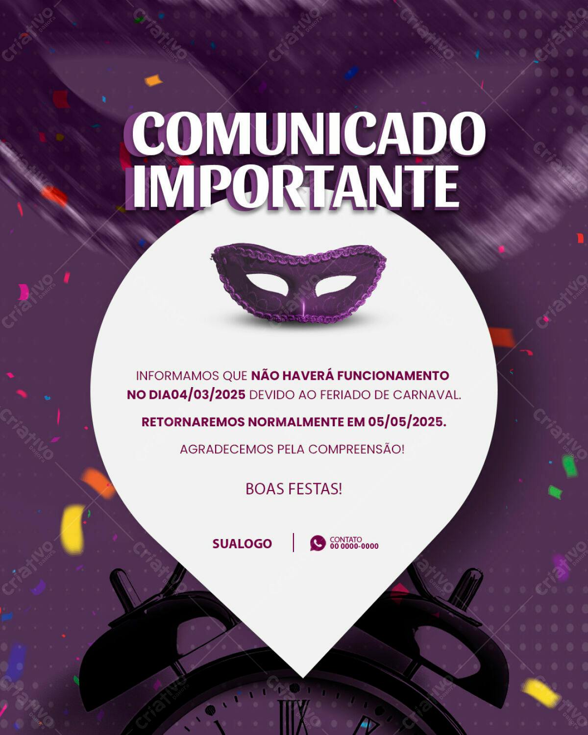 Flyer Carnaval PSD Editável