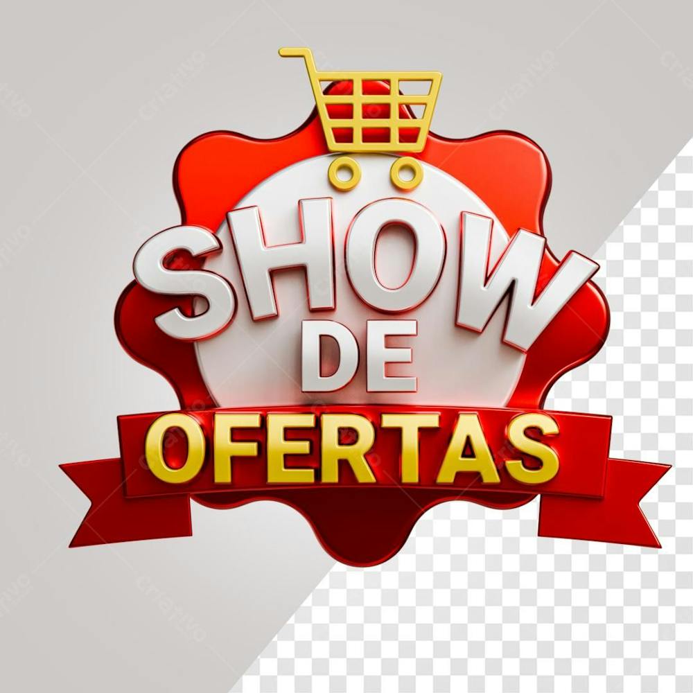 Show De Oferta Selo 3D PNG