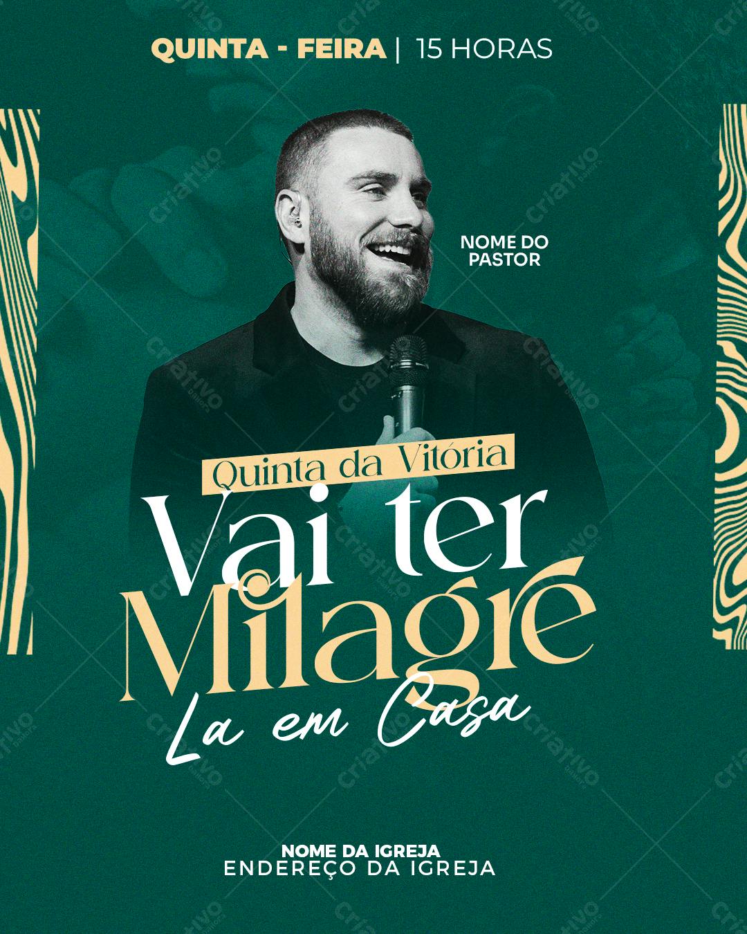 Flyer para Evento de Igreja PSD Editável