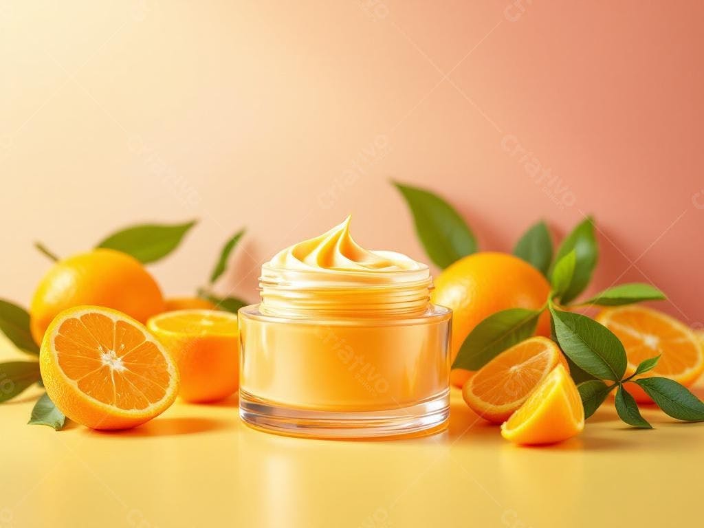 Creme facial com aroma de laranja