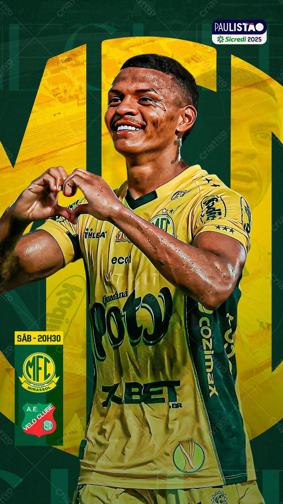 Flyer Partido de Futebol PSD Editável