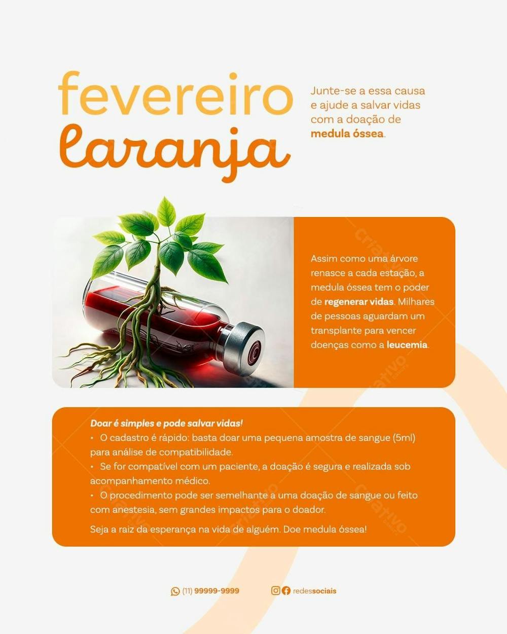 Fevereiro Roxo Laranja Social Media Post Design Feed Psd