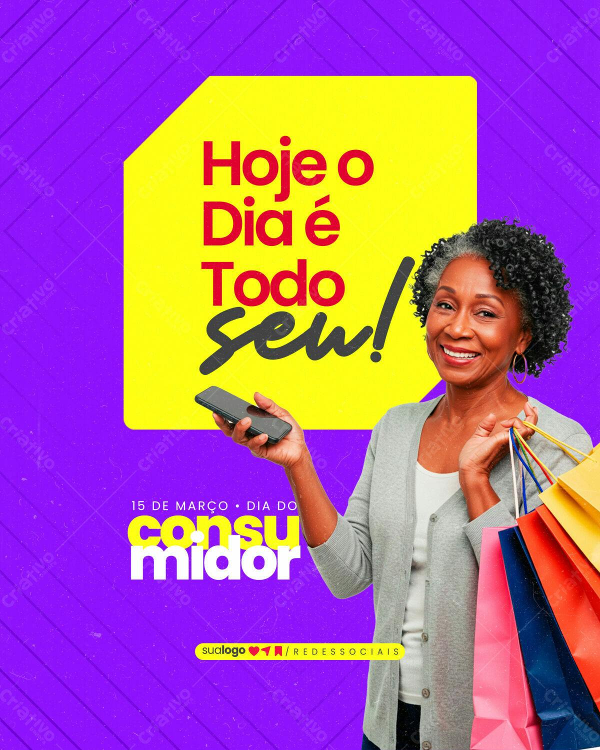 Post para o Dia do Consumidor PSD Editável