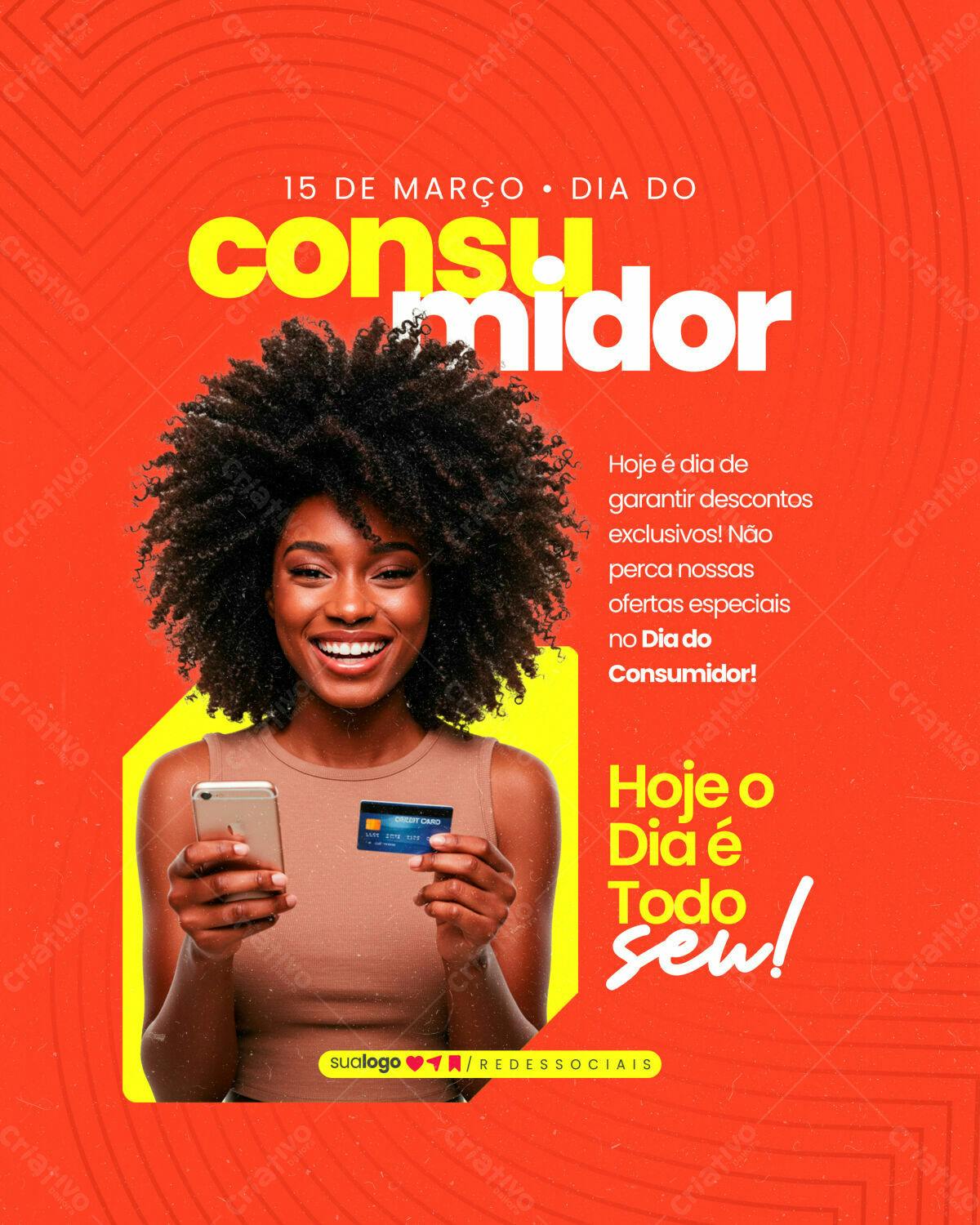 Flyer Dia do Consumidor PSD Editável