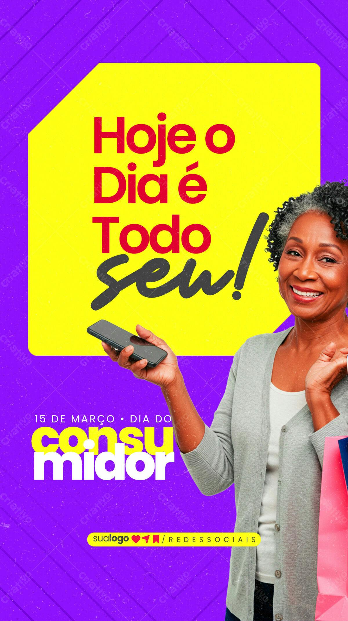 Flyer Dia do Consumidor PSD Editável