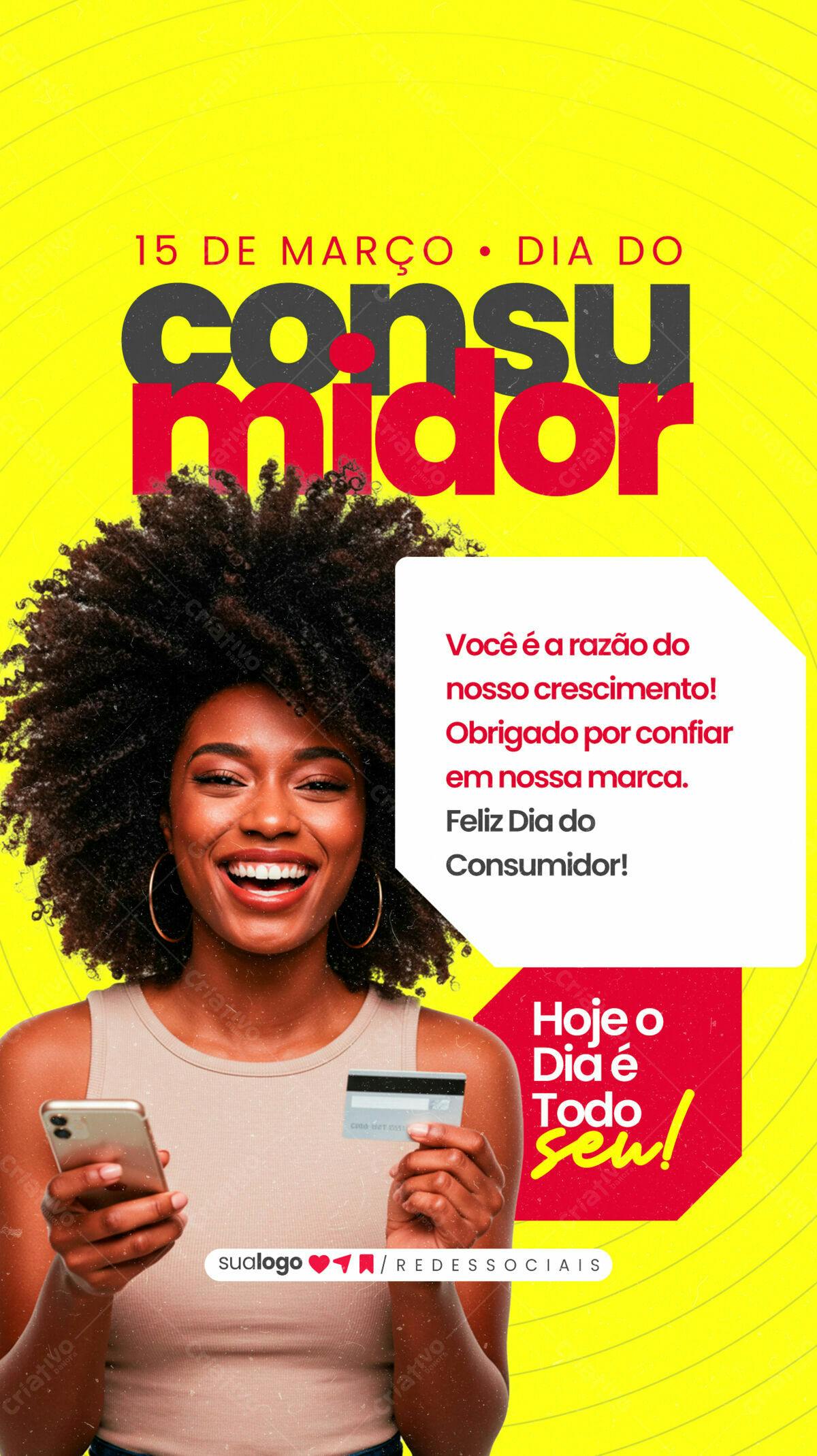Flyer Dia do Consumidor PSD Editável