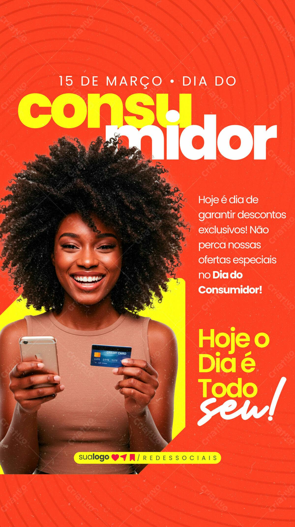 Flyer Dia do Consumidor PSD Editável