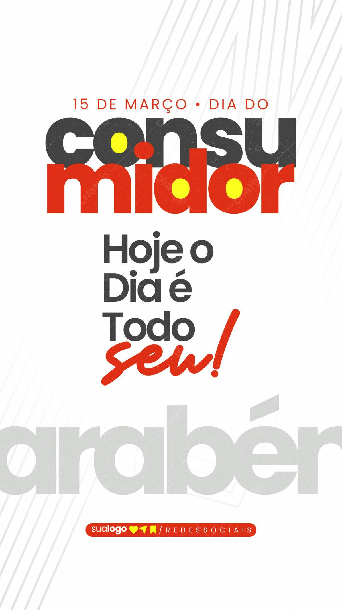 Flyer Dia do Consumidor PSD Editável