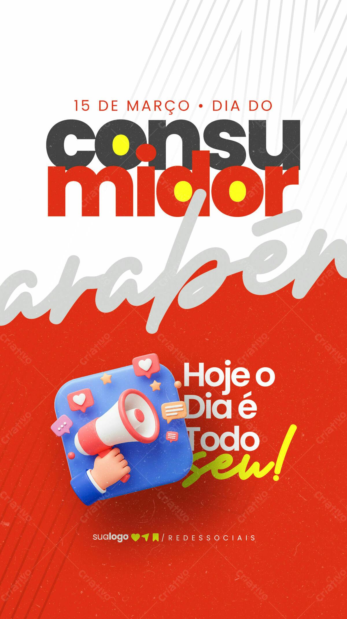 Flyer Dia do Consumidor PSD Editável