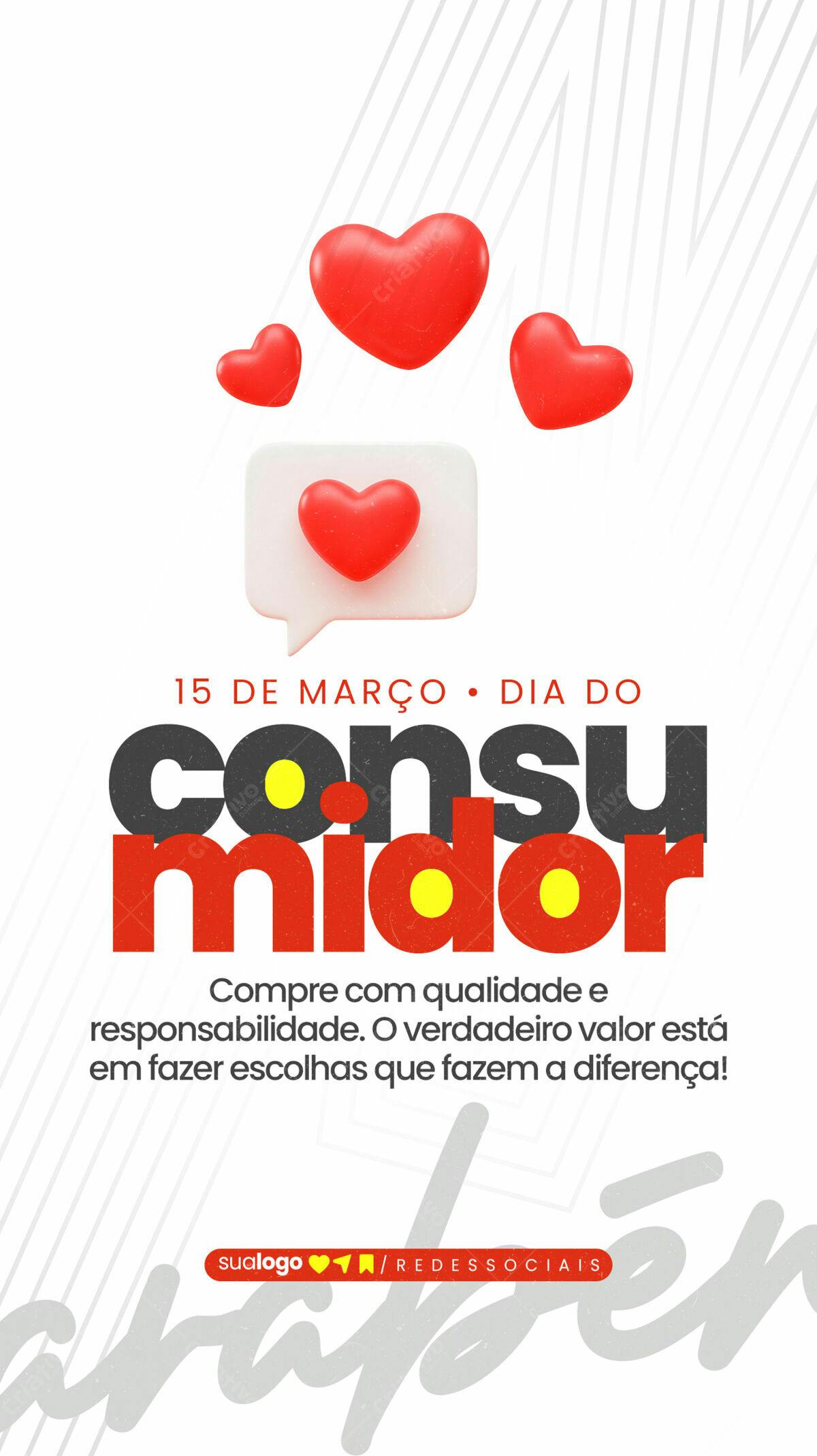 Flyer Dia do Consumidor PSD Editável