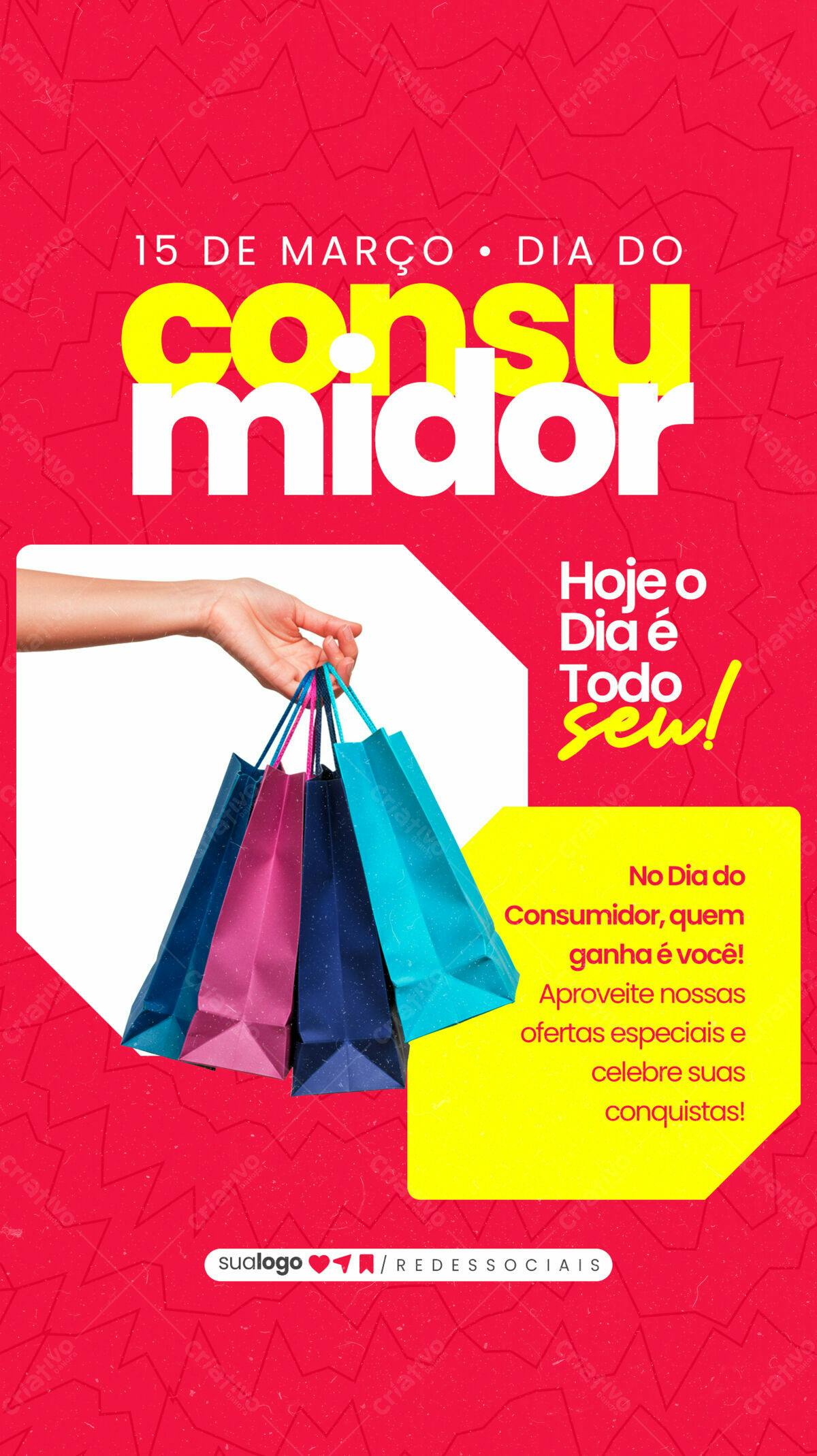 Flyer Dia do Consumidor PSD Editável