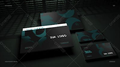 Apresentação Comercial Identidade Visual Brand Kit Mockup Social Media Psd Editável