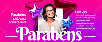 Carrossel Feliz Aniversário Colaborador