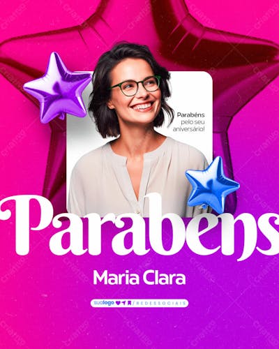Social Media Feliz Aniversário Colaborador