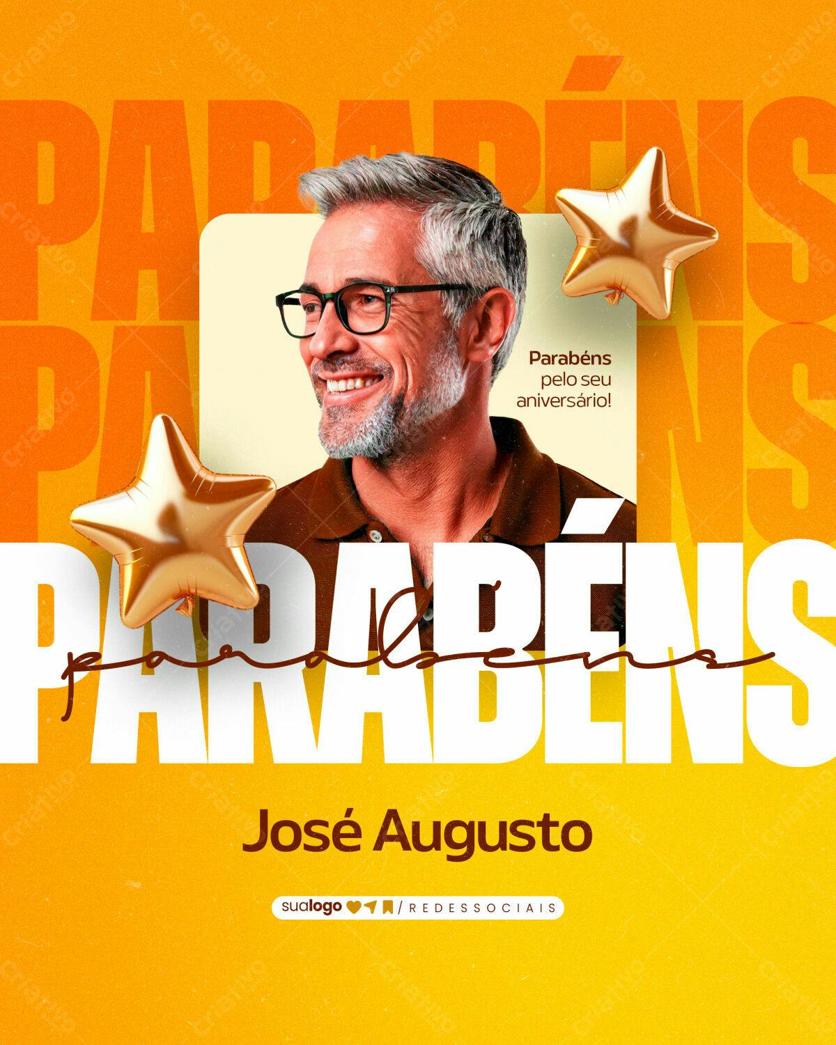 Postagem de Aniversário PSD Editável