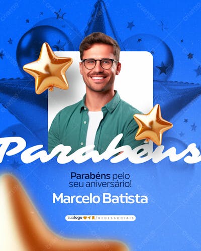 Social Media Feliz Aniversário Colaborador
