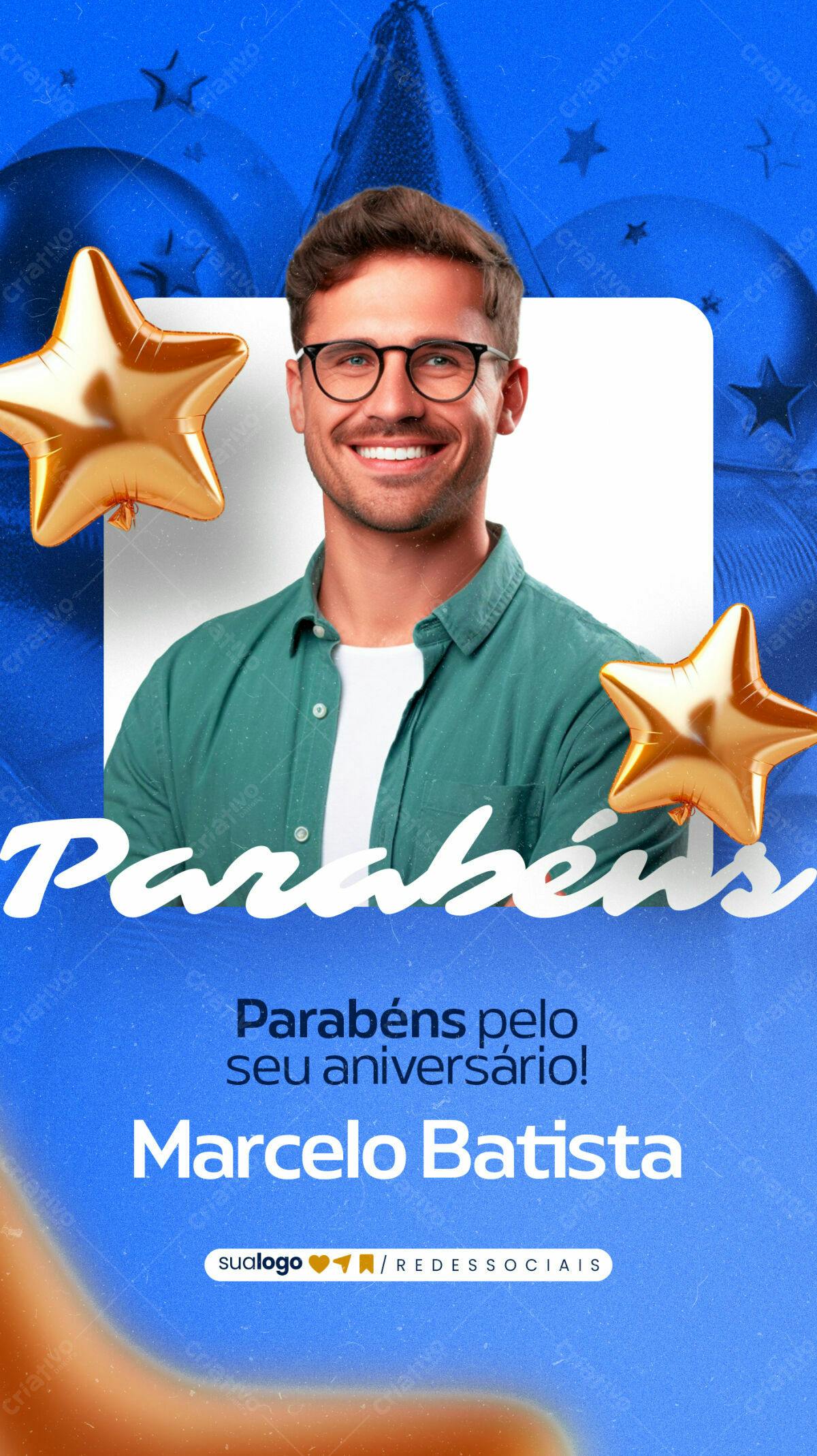 Postagem de Aniversário PSD Editável
