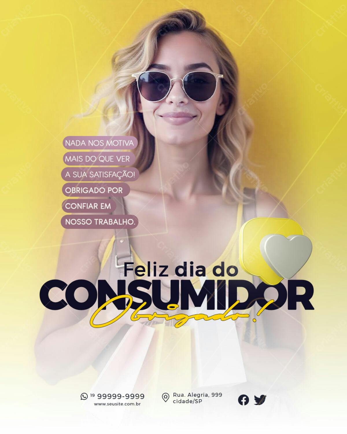 Flyer Dia do Consumidor PSD Editável