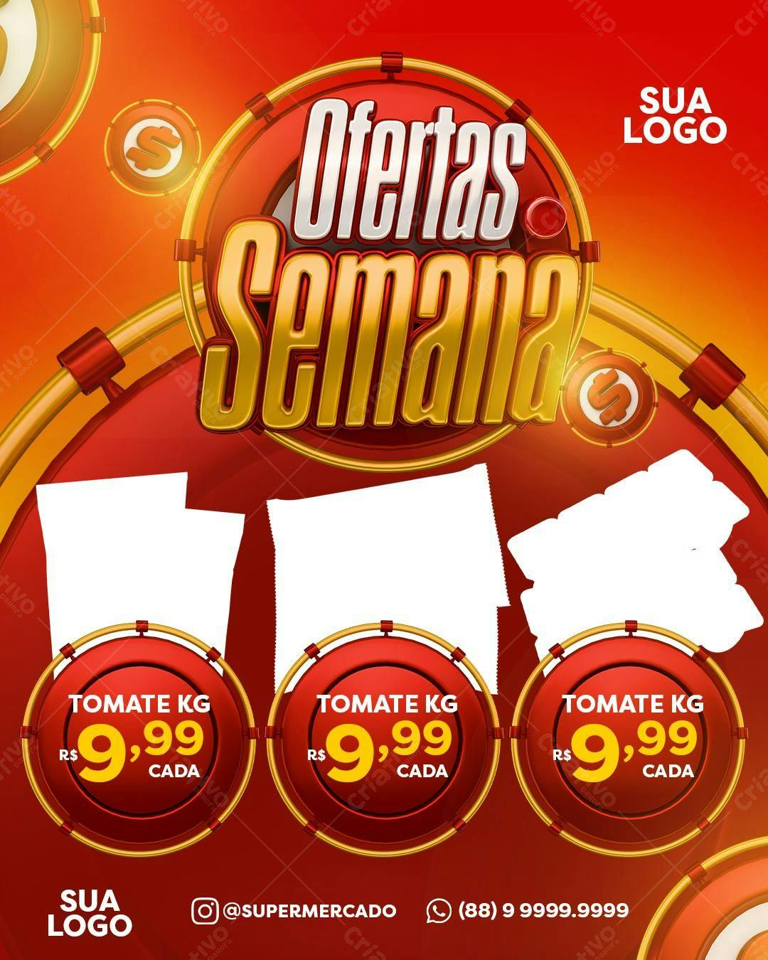 Flyer Ofertas Semana PSD Editável