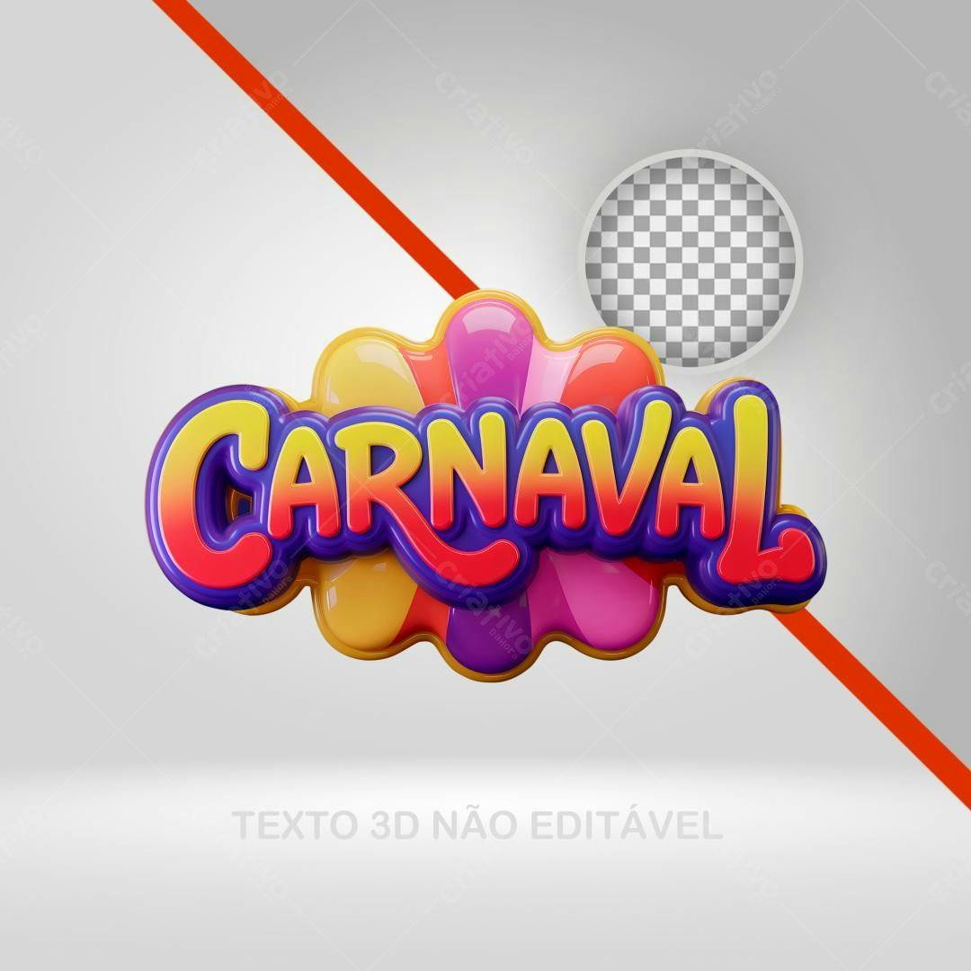 Banner Carnaval PNG com fundo transparente